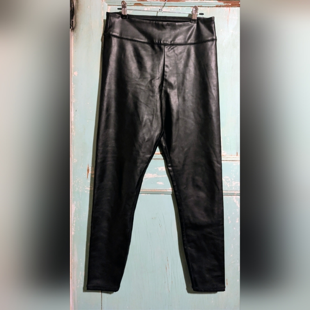 Abercrombie & Fitch Black Faux Leather Leggings